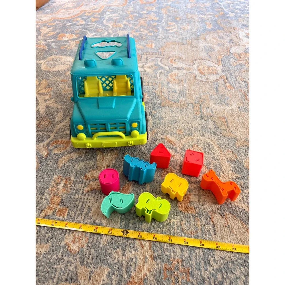 B. toys Happy‎ Cruisers Rollin' Animal Rescue Shape Sorter Truck Toddler Toy